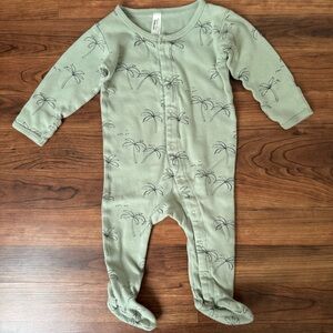 Rylee + Cru x Spearmint Love | Sage Palm Print Footie